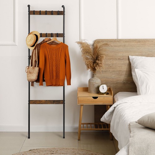 Tier wood ladder - ladder, shelf